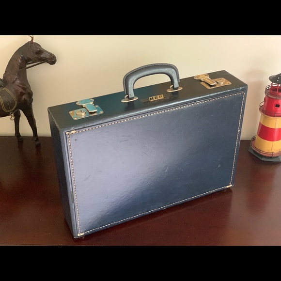 Other - Vintage US Government Issue briefcase blue leather